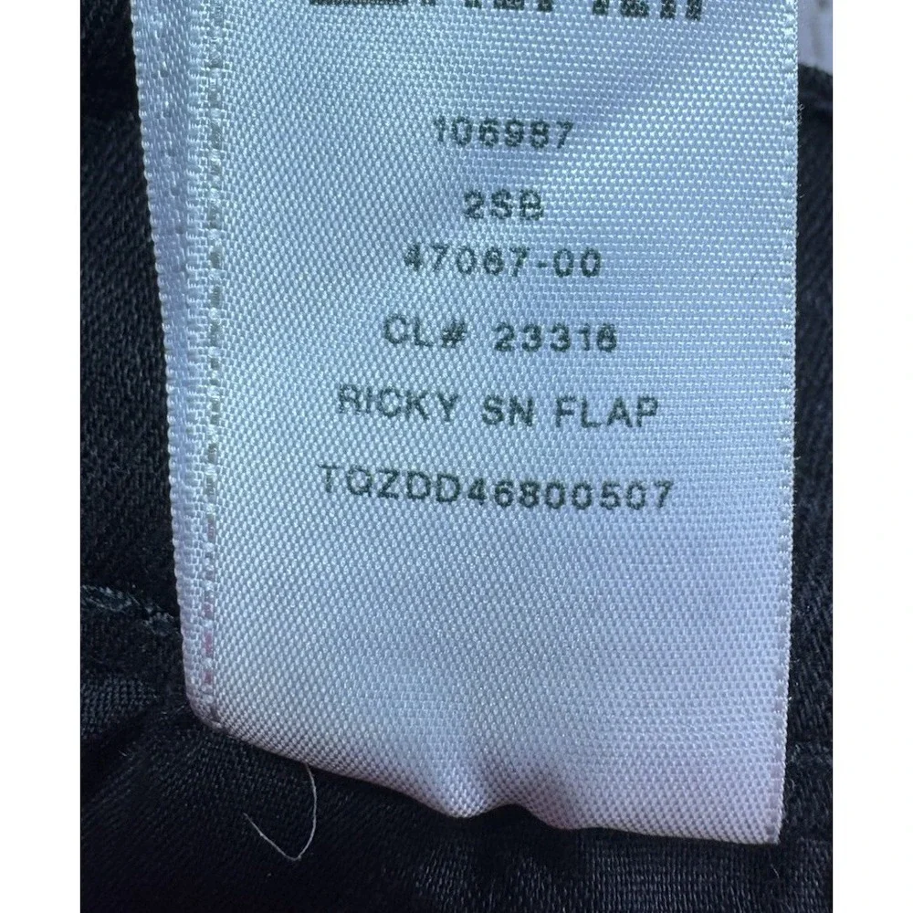 True Religion Ricky‎ Relaxed Straight Black Button Flap Pocket Jeans 36x32